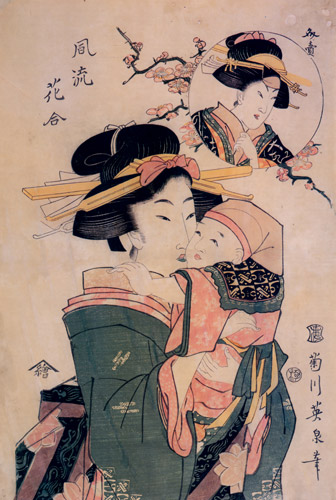 Fûryû Hana-awase [Keisai Eisen,  from The exhibition of Keisai Eisen : in memory of the 150th anniversary after his death]