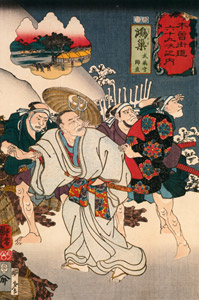 KŌNOSU: Musashi no Kami Moronao [Utagawa Kuniyoshi,  from The Sixty-nine Stations of the Kisokaido] Thumbnail Images