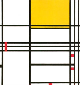 Compositie met zwart, wit, geel en rood [Piet Mondrian, 1939-1942, from Mondrian: 1872-1944: Structures in Space] Thumbnail Images