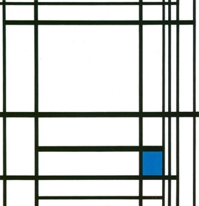 Compositie met blauw [Piet Mondrian, 1937, from Mondrian: 1872-1944: Structures in Space] Thumbnail Images