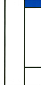 青と白の垂直コンポジション [ピート・モンドリアン, 1936年, ピート・モンドリアン 1872-1944 虚空の楼閣より]のサムネイル画像