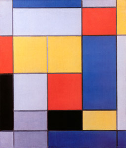 Compositie met rood, blauw en geel-groen [Piet Mondrian, 1920, from Mondrian: 1872-1944: Structures in Space] Thumbnail Images
