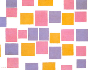 Compositie met kleurvlakjes nr.3 [Piet Mondrian, 1917, from Mondrian: 1872-1944: Structures in Space] Thumbnail Images