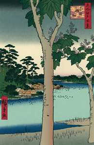 The Paulownia Garden at Akasaka [Utagawa Hiroshige, 1856, from Hiroshige: One Hundred Famous Views of Edo] Thumbnail Images