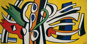 ミラノ・トリエンナーレ展フランス館の壁画 [フェルナン・レジェ, 1951年, 図録 レジェ展 （1994年）より]のサムネイル画像