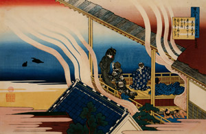 Poem by Fujiwara no Yoshitaka, from the series One Hundred Poems Explained by the Nurse [Katsushika Hokusai,  from Meihin Soroimono Ukiyo-e 9: Hokusai II] Thumbnail Images