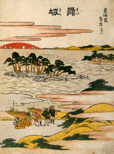 31. Maisaka-juku (53 Stations of the Tōkaidō) [Katsushika Hokusai,  from Meihin Soroimono Ukiyo-e 9: Hokusai II] Thumbnail Images