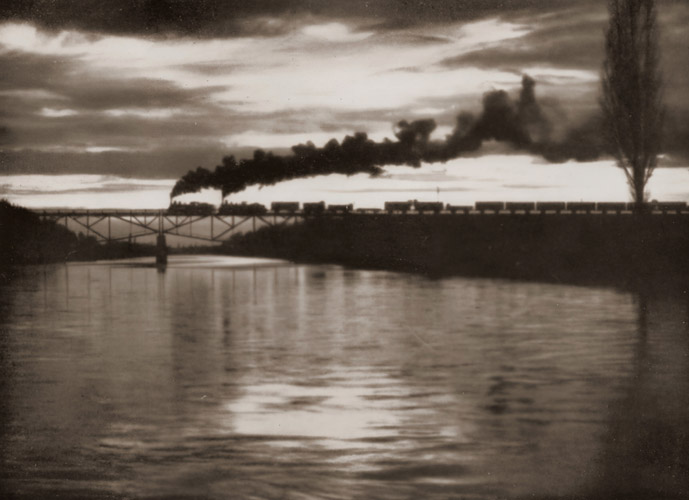 イザール川 [Franz Berndorfer, アサヒカメラ 1936年3月号より] パブリックドメイン画像 