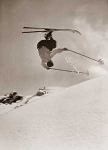 無題（ジャンプするスキーヤー） [Karl Meuser, アサヒカメラ 1936年3月号より]のサムネイル画像