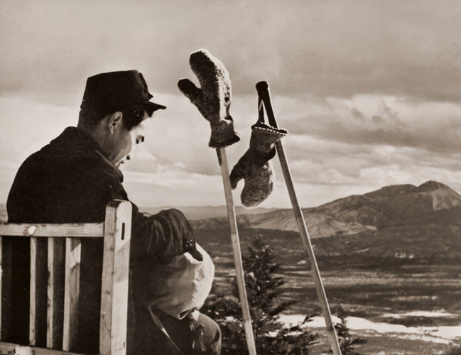 山の想ひ出 [坂倉幸助, 1936年, アサヒカメラ 1936年3月号より] パブリックドメイン画像 