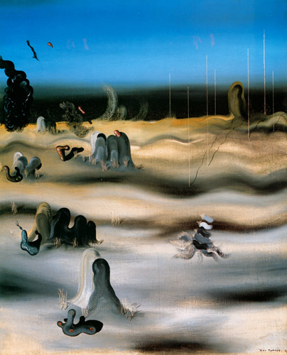 Terre d’ombre [Yves Tanguy, 1927, from Mizue Summer 1983 no.927]