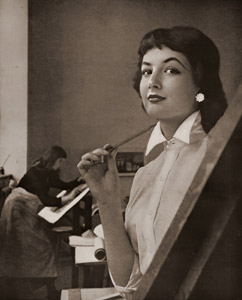 美術学生 [ヘルムート・ルドルフ, アサヒカメラ 1956年7月号より]のサムネイル画像