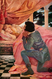 眠れる森の美女 [ジェシー・ウィルコックス・スミス, 1911年, ジェシー・W・スミス：アメリカンイラストレーターより]のサムネイル画像