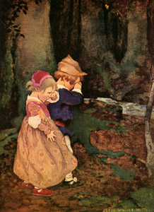 森の幼な子 [ジェシー・ウィルコックス・スミス, 1911年, ジェシー・W・スミス：アメリカンイラストレーターより]のサムネイル画像