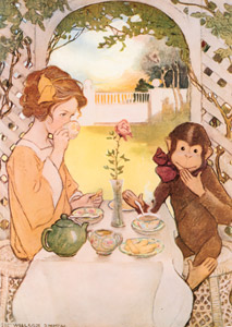 Beauty and the Beast (The Now-A-Days Fairy Book by Anna Alice Chapin) [Jessie Willcox Smith, 1911, from Jessie Willcox Smith: American Illustrator] Thumbnail Images