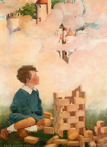 Dream Blocks (Dream Blocks by Aileen Higgins) [Jessie Willcox Smith, 1908, from Jessie Willcox Smith: American Illustrator] Thumbnail Images