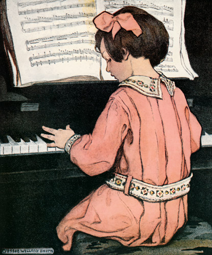 音階 [ジェシー・ウィルコックス・スミス, 1907年, ジェシー・W・スミス：アメリカンイラストレーターより] パブリックドメイン画像 