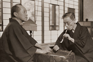Ton Satomi and Kyoka Izumi, Novelists [Ihei Kimura, c.1938, from Select Pictures by Ihei Kimura] Thumbnail Images