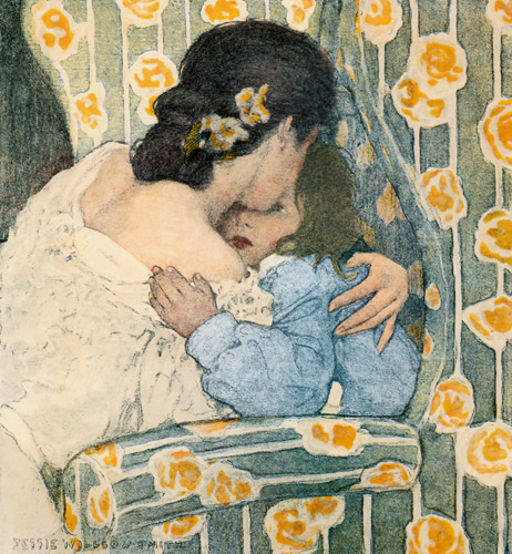 母 [ジェシー・ウィルコックス・スミス, 1903年, ジェシー・W・スミス：アメリカンイラストレーターより] パブリックドメイン画像 