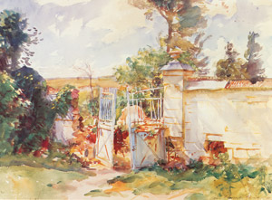 館の門、ランサール [ジョン・シンガー・サージェント, 1918年, サージェント展 （1989）より]のサムネイル画像