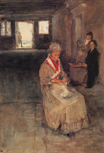 ヴェネチアの室内 [ジョン・シンガー・サージェント, 1880年, サージェント展 （1989）より]のサムネイル画像
