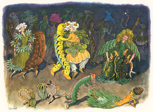 毛虫のダンス [エルンスト・クライドルフ, 花を棲みかにより]のサムネイル画像