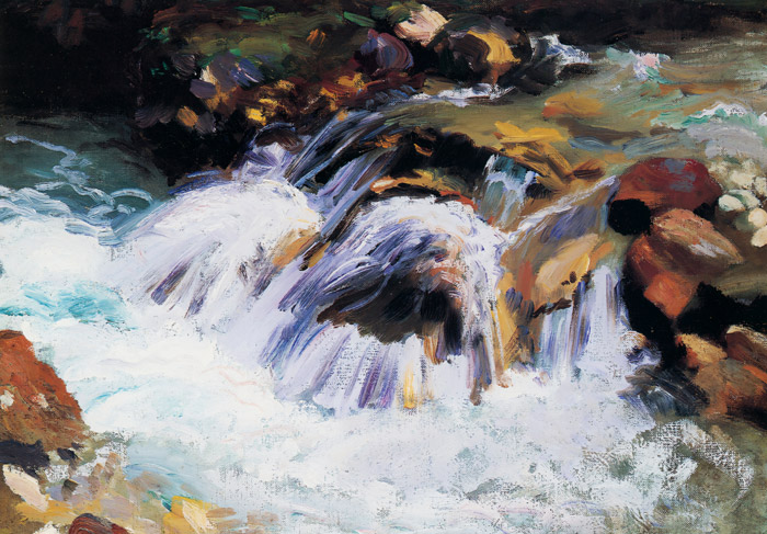 渓流 [ジョン・シンガー・サージェント, 1914年, サージェント展 （1989）より] パブリックドメイン画像 