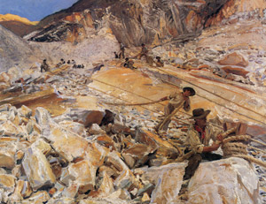 石切場から大理石をカラーラに運ぶ [ジョン・シンガー・サージェント, 1911年, サージェント展 （1989）より]のサムネイル画像