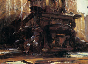 ボローニャの噴水 [ジョン・シンガー・サージェント, 1906年, サージェント展 （1989）より]のサムネイル画像