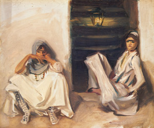 二人のアラブ人 [ジョン・シンガー・サージェント, 1905年, サージェント展 （1989）より]のサムネイル画像
