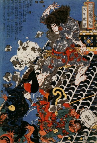 Rōshi Ensei #2 (One Hundred Eight Heroes of a Popular Water Margin) [Utagawa Kuniyoshi,  from Of Brigands and Bravery: Kuniyoshi’s Heroes of the Suikoden]