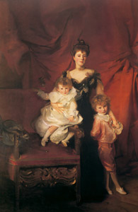カザレット夫人と子供たち [ジョン・シンガー・サージェント, 1900-1901年, サージェント展 （1989）より]のサムネイル画像