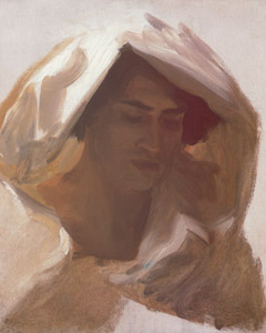 ベドゥイン人の顔 [ジョン・シンガー・サージェント, 1892年頃, サージェント展 （1989）より]のサムネイル画像