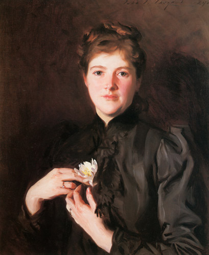オーガスタス・ヘメンウェイ夫人の肖像 [ジョン・シンガー・サージェント, 1890年, サージェント展 （1989）より] パブリックドメイン画像 