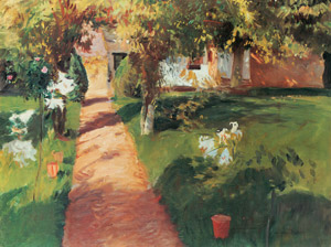 ミレー家とその庭 [ジョン・シンガー・サージェント, 1886年, サージェント展 （1989）より]のサムネイル画像