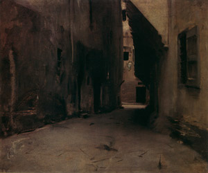 ヴェネチアの通り [ジョン・シンガー・サージェント, 1882年, サージェント展 （1989）より]のサムネイル画像