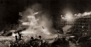 Moviemen Burn Pagoda They Built [Toshimasa Nojiri,  from Asahi Shimbun News Photography 1956] Thumbnail Images