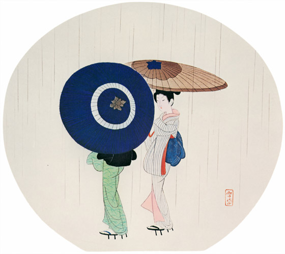 Spring Rain [Komura Settai, 1938, from Komura Setsudai Exhibition Catalog (1983)]