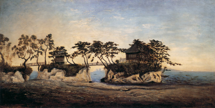 Godaido, Matsushima [Takahashi Yuichi, 1881, from Takahashi Yuichi: A Pioneer of Modern Western-style Painting]