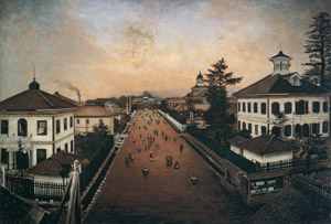 山形市街図 [高橋由一, 1881-1882年, 近代洋画の開拓者 高橋由一展より]のサムネイル画像