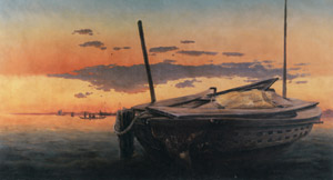 Sunset at Shibaura [Takahashi Yuichi, c.1877, from Takahashi Yuichi: A Pioneer of Modern Western-style Painting] Thumbnail Images