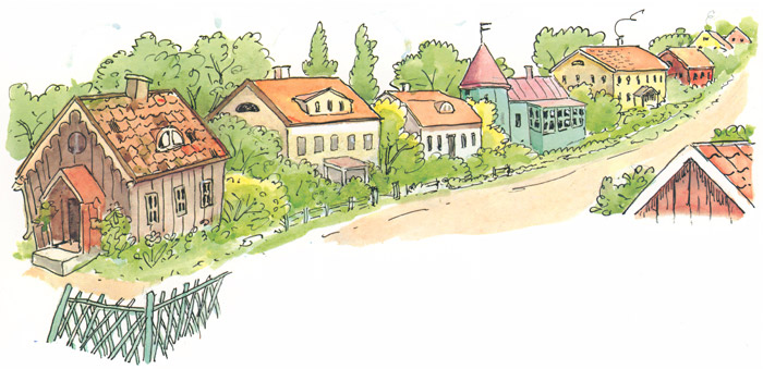 The Town Where Peter Lives [Elsa Beskow,  from Peter’s Old House]
