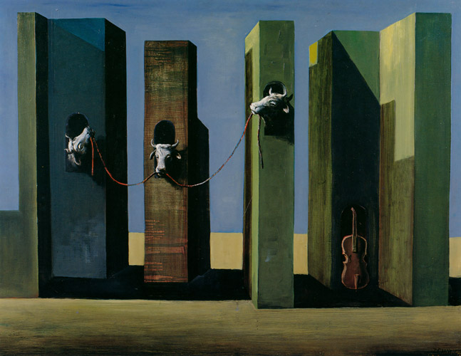 牛の塔 [エドガー・エンデ, 1957年, エンデ父子展より] パブリックドメイン画像 
