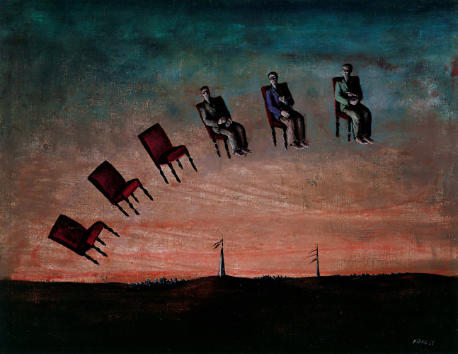 椅子 [エドガー・エンデ, 1951年, エンデ父子展より] パブリックドメイン画像 