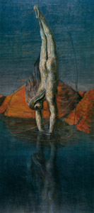 水鏡に写った姿 [エドガー・エンデ, 1948年, エンデ父子展より]のサムネイル画像