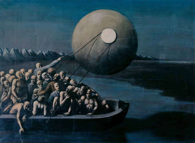 小舟 [エドガー・エンデ, 1933年, エンデ父子展より] パブリックドメイン画像 