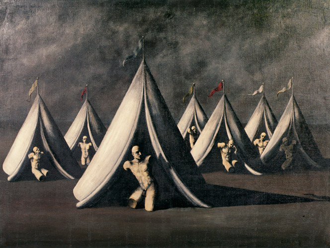 テント [エドガー・エンデ, 1933年, エンデ父子展より] パブリックドメイン画像 