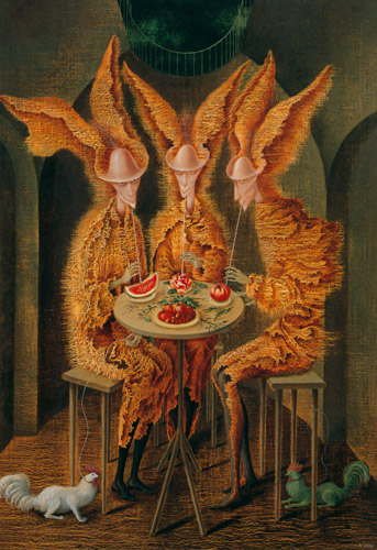 菜食主義の吸血鬼 [レメディオス・バロ, 1962年, レメディオス・バロ展（1999年）より] パブリックドメイン画像 