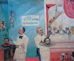 危険な料理人 [ジェームズ・アンソール, 1896年, アンソール展 仮面と幻想の巨匠より]のサムネイル画像
