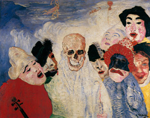 Masks and death [James Ensor, 1897, from James Ensor Exhibition Catalogue 1983-84] Thumbnail Images